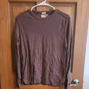 Men's Brown Long Sleeve Shirt